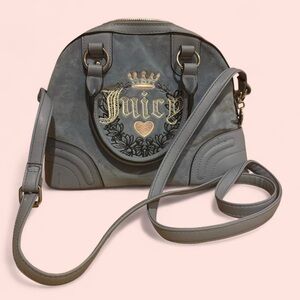 Juicy Couture Gray Crossbody Bag with Gold Accents